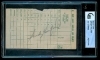 Sandy Koufax Autographed Score Card (Los Angeles Dodgers)